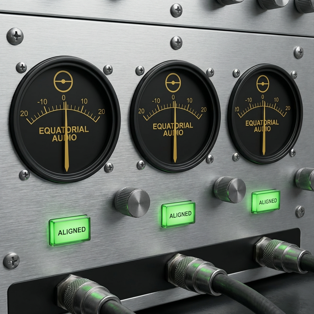 Triple-axis magnetometer display confirming geomagnetic zero during splice operation
