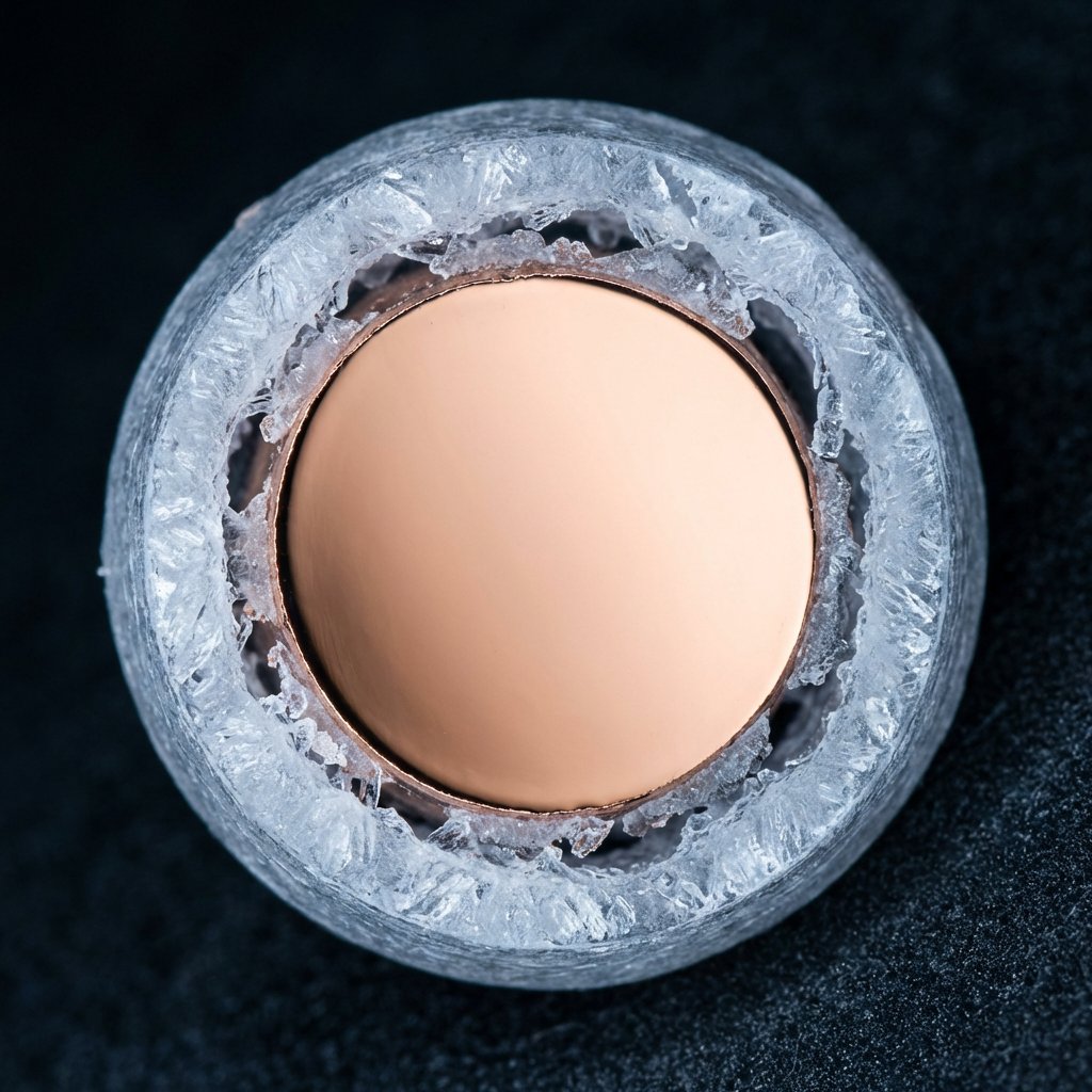 Cross-section of single-crystal OFC conductor showing uniform grain structure